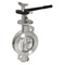 Butterfly valve Type: 9131 Stainless steel/Stainless steel Double-eccentric Handle Wafer type